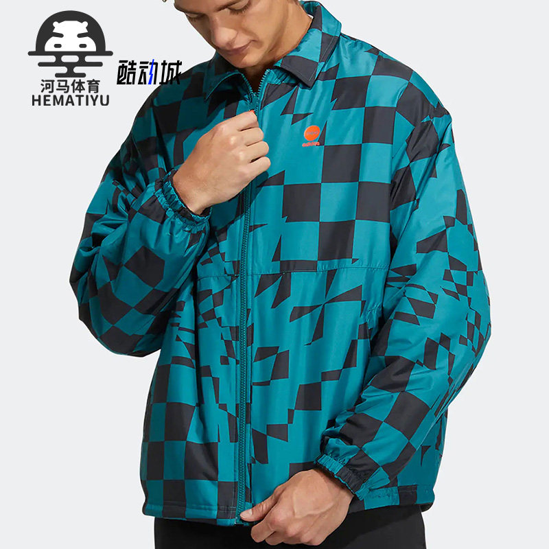 Adidas/阿迪达斯正品Neo男女同款运动时尚双面穿夹克HU1110