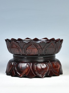 观音圆形菩萨奇石佛像底座