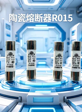 沪丰熔断器R015熔芯RT14 RT18保险丝1A2A3A4A6A10A32A熔断体10X38