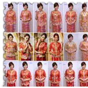 传统刺绣结婚 花呗押金专拍 金银线手工褂 裙褂 新娘 手绣龙凤褂