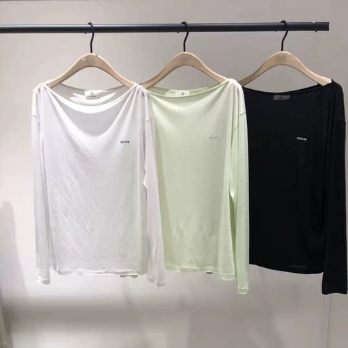 【active系列】正品露肩T恤2026夏新品天丝亚麻轻透MBF2TEE050
