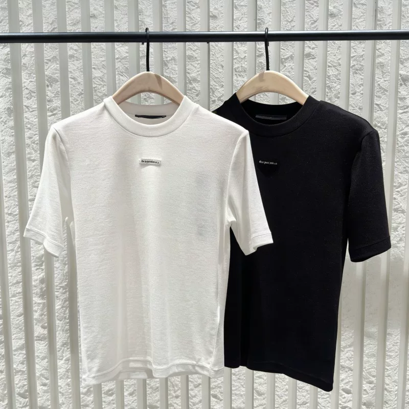 [C系列]  正品短袖T恤2026夏新品天丝醋酸小圆领正肩MBF2TEE004
