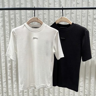 短袖 C系列 正品 天丝醋酸小圆领正肩MBF2TEE004 T恤2026夏新品