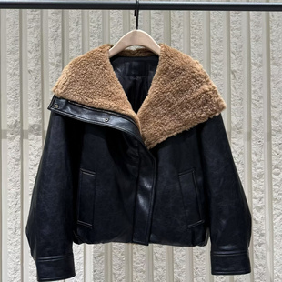 轻暖漫游羽绒 90绒羊毛领素皮羽绒服 MBE4EIN034 2025冬新品 正品