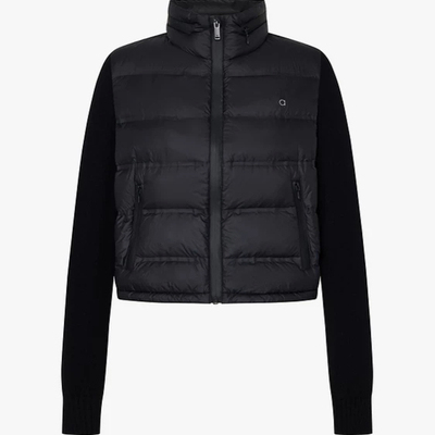 【a系列】正品2025冬新品90绒假两件羊毛袖羽绒服MBE4EIN065