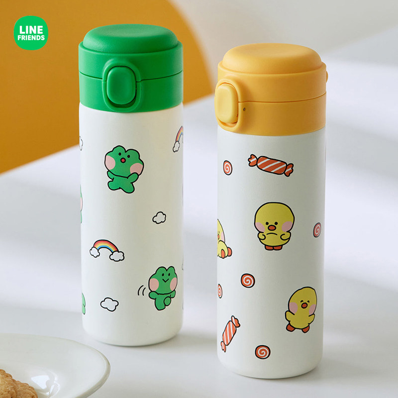 LINE FRIENDS布朗熊minini保温杯不锈钢冷热饮杯可爱随行水壶瓶子