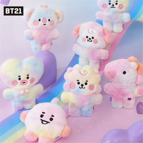 BT21彩虹系列毛绒公仔玩偶