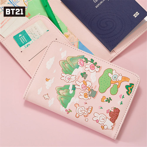 BT21K-Rabbit兔子皮革护照夹