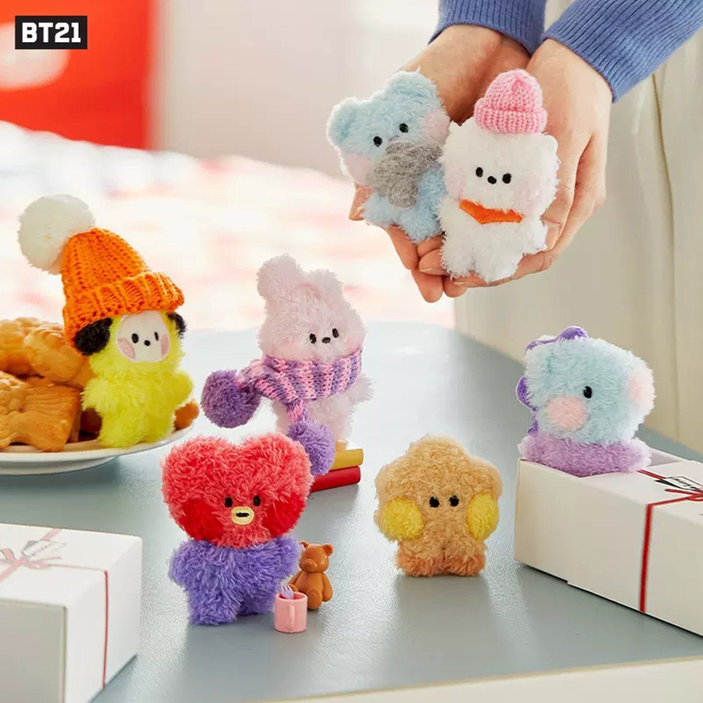 【正品现货】BT21 minini迷你毛绒玩偶可爱站立公仔娃娃生日礼物