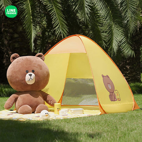 【正品清仓】LINE FRIENDS露营帐篷折叠全自动速开简易帐篷防水晒