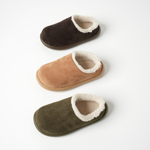 儿童加绒棉拖鞋男童女童室内鞋