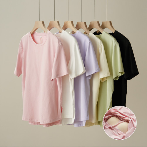 免穿文胸女士家居服短袖