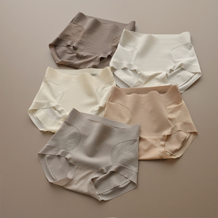 春夏款 轻塑微压亲肤内裤 侧提花中高腰收腹提臀内裤 女士内裤