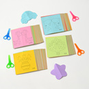 清晰线稿DIY小动物折纸 儿童幼儿园彩色手工剪纸 益智玩具 96张