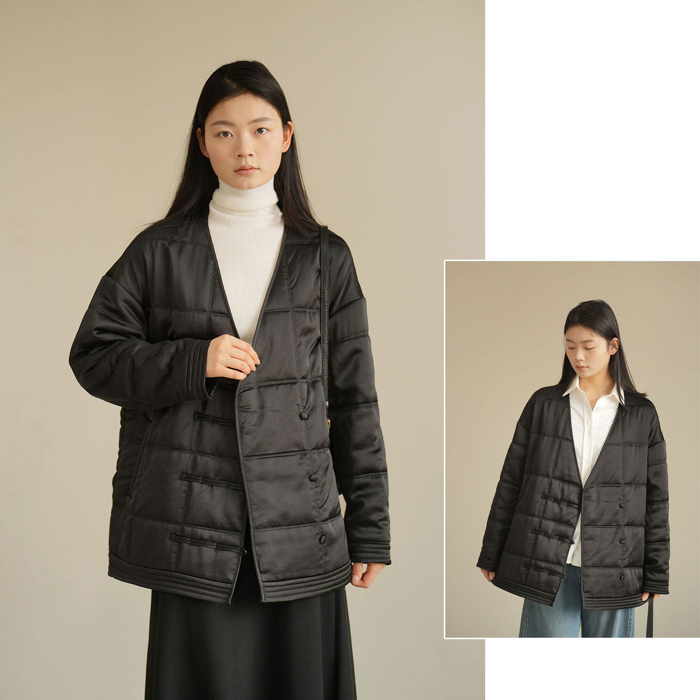 清货无补 女士国风斜襟V领棉服外套 盘扣驼绒保暖棉衣 冬款 女装,女装/女士精品,短外套,淘宝优惠券,粉丝福利购,淘宝优惠卷