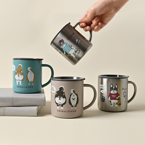 保温杯手持式304食品级不锈钢