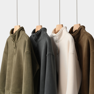 童装 男女童奥粒绒卫衣大童秋冬款 560g暖熊绒儿童半高领套头衫 A类