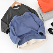 男童女童打底衫 童装 中大童长袖 春秋款 上衣 儿童假两件运动卫衣