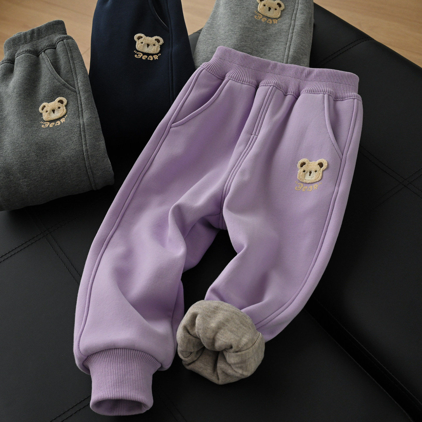 儿童双层加绒卫裤 女童一体绒收口运动裤厚保暖裤 中小童冬款童装,童装/婴儿装/亲子装,运动裤卫裤,淘宝优惠券,粉丝福利购,淘宝优惠卷