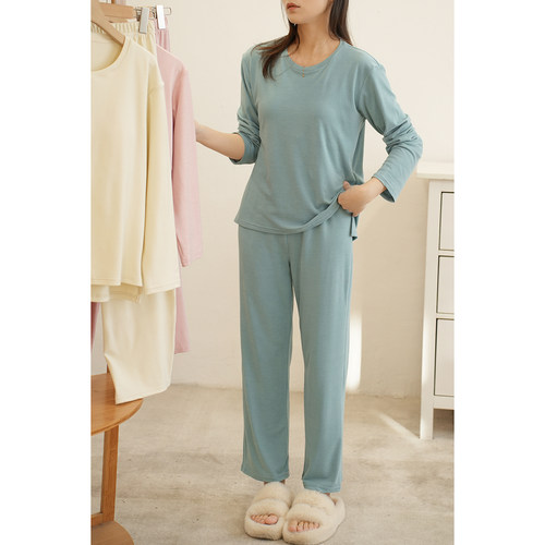 女士暖肤睡衣套装家居服