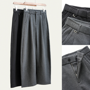 冬k 可休闲可商务男裤 含绵羊毛男士 460g复合一体绒保暖宽松长裤