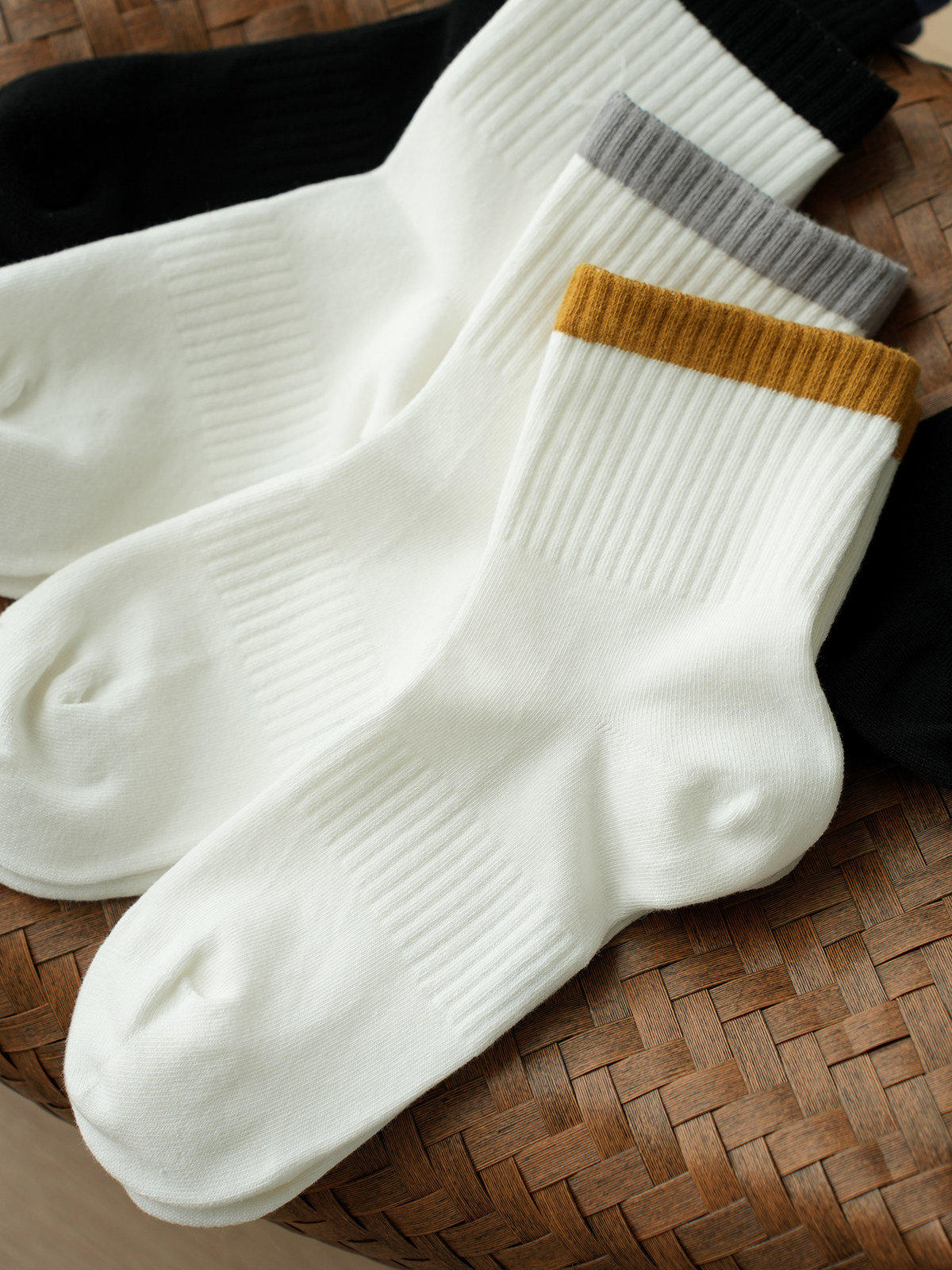 三双装运动袜 手工对目 男士吸汗棉袜 透气篮球袜 四季款袜子,女士内衣/男士内衣/家居服,中筒袜,淘宝优惠券,粉丝福利购,淘宝优惠卷