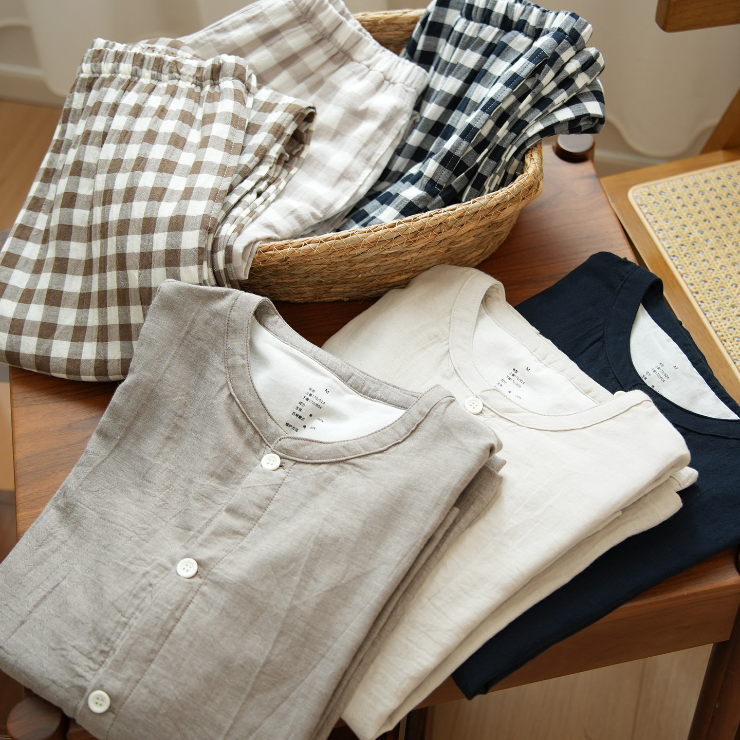 40支双层色织纱布 男士纯棉圆领家居服套装 全棉睡衣睡裤 秋款,女士内衣/男士内衣/家居服,睡衣/家居服套装,淘宝优惠券,粉丝福利购,淘宝优惠卷