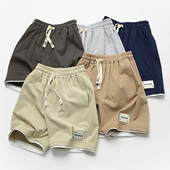 童装 儿童纯棉短裤 夏款 中大童五分裤 男童女童全棉运动休闲中裤
