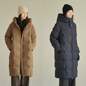 冬款 高品90绒子 羽绒服 宽松保暖连帽外套面包服 白鹅绒 女士长款