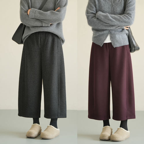 女士松紧腰茧型裤秋冬款