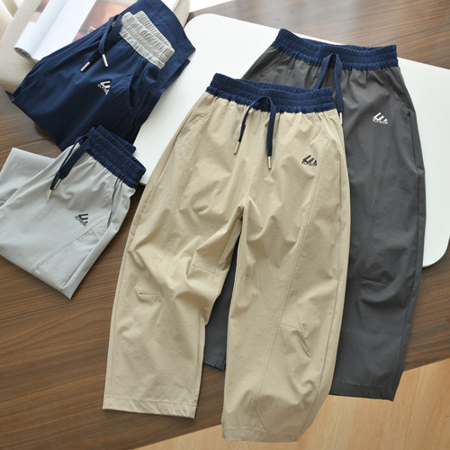 儿童弹力运动裤轻薄快干裤子