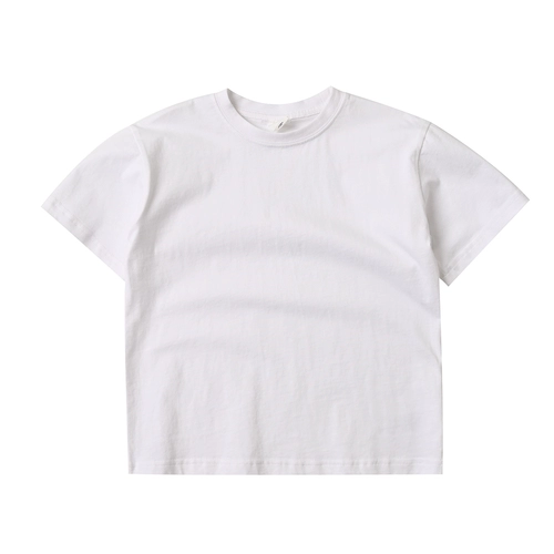 Детская хлопковая однотонная футболка для мальчиков, семейный стиль