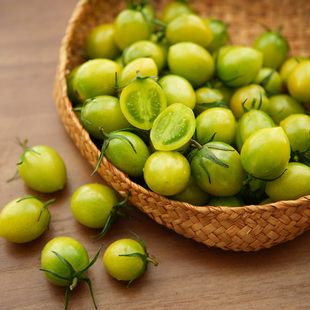 现摘现发 山东寿光 生吃汁水足 新鲜小柿子 单独拍 青甜2号小番茄