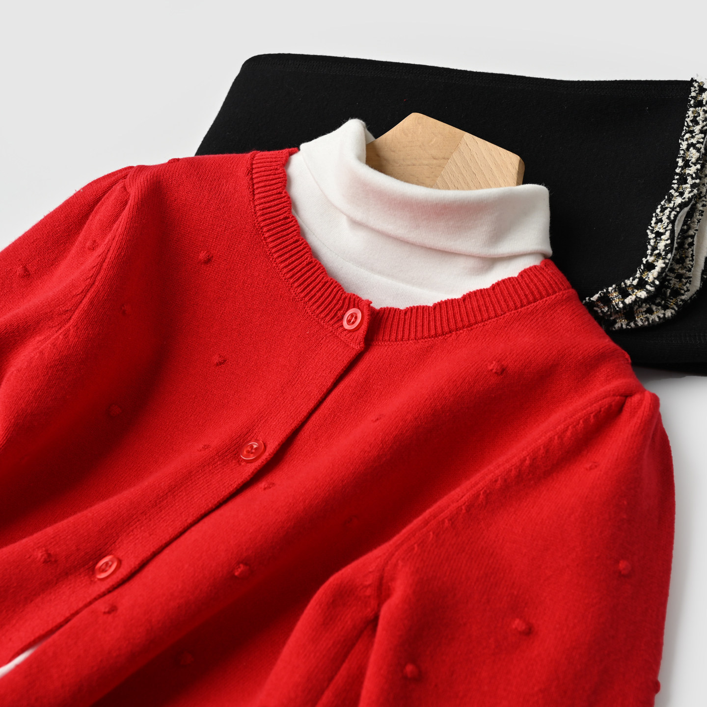 新年款毛衣 红色娃娃衫 女童针织开衫儿童长袖外套 中小童 春秋,童装/婴儿装/亲子装,毛衣/针织衫,淘宝优惠券,粉丝福利购,淘宝优惠卷