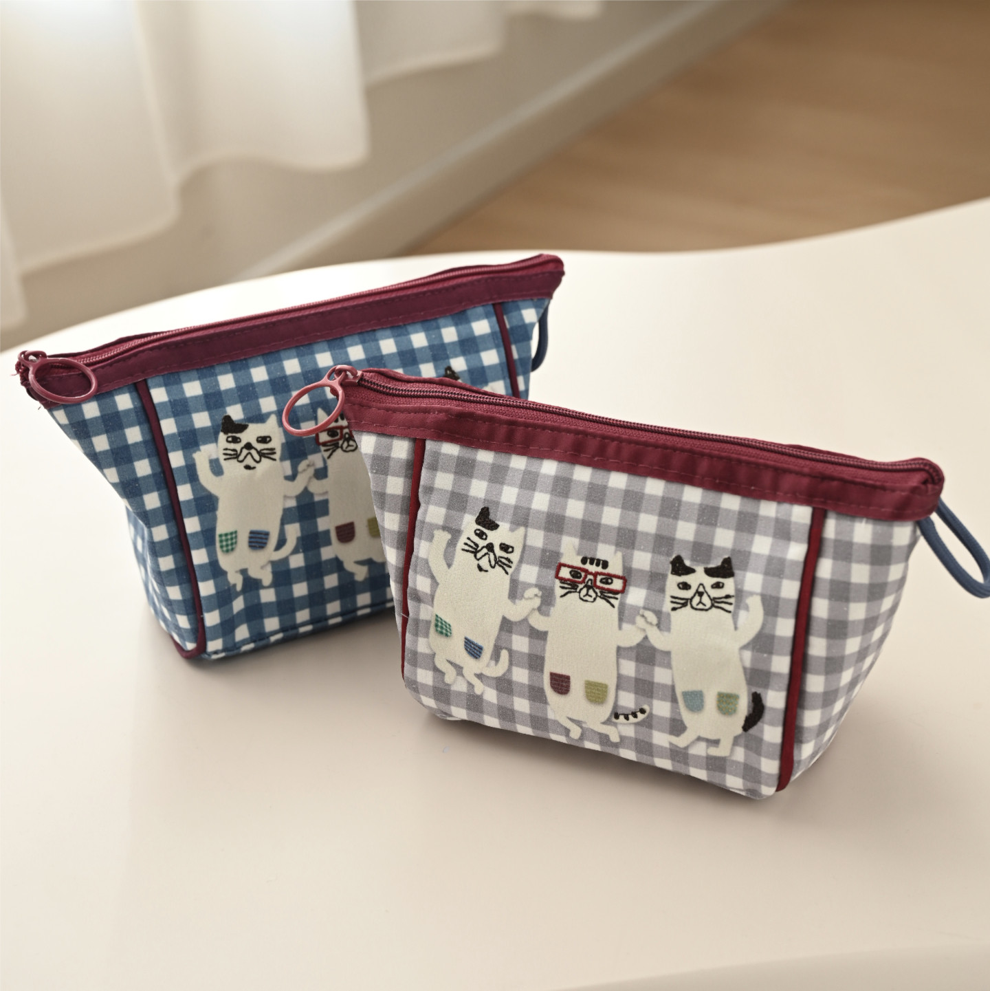 收纳包 带小挂绳可立小化妆包多用途收纳袋 可爱猫咪刺绣收拿布包,箱包皮具/热销女包/男包,通用款女包,淘宝优惠券,粉丝福利购,淘宝优惠卷