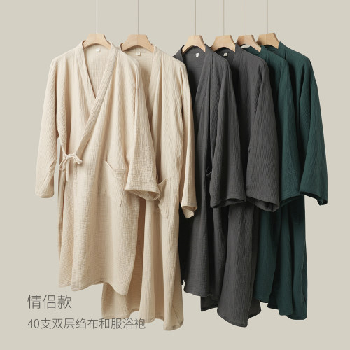 40支双层绉布和服汗蒸服情侣款