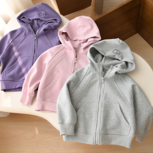 男童女童运动帽衫 儿童连帽外套 开衫 春秋款 A类 童装 170中大童
