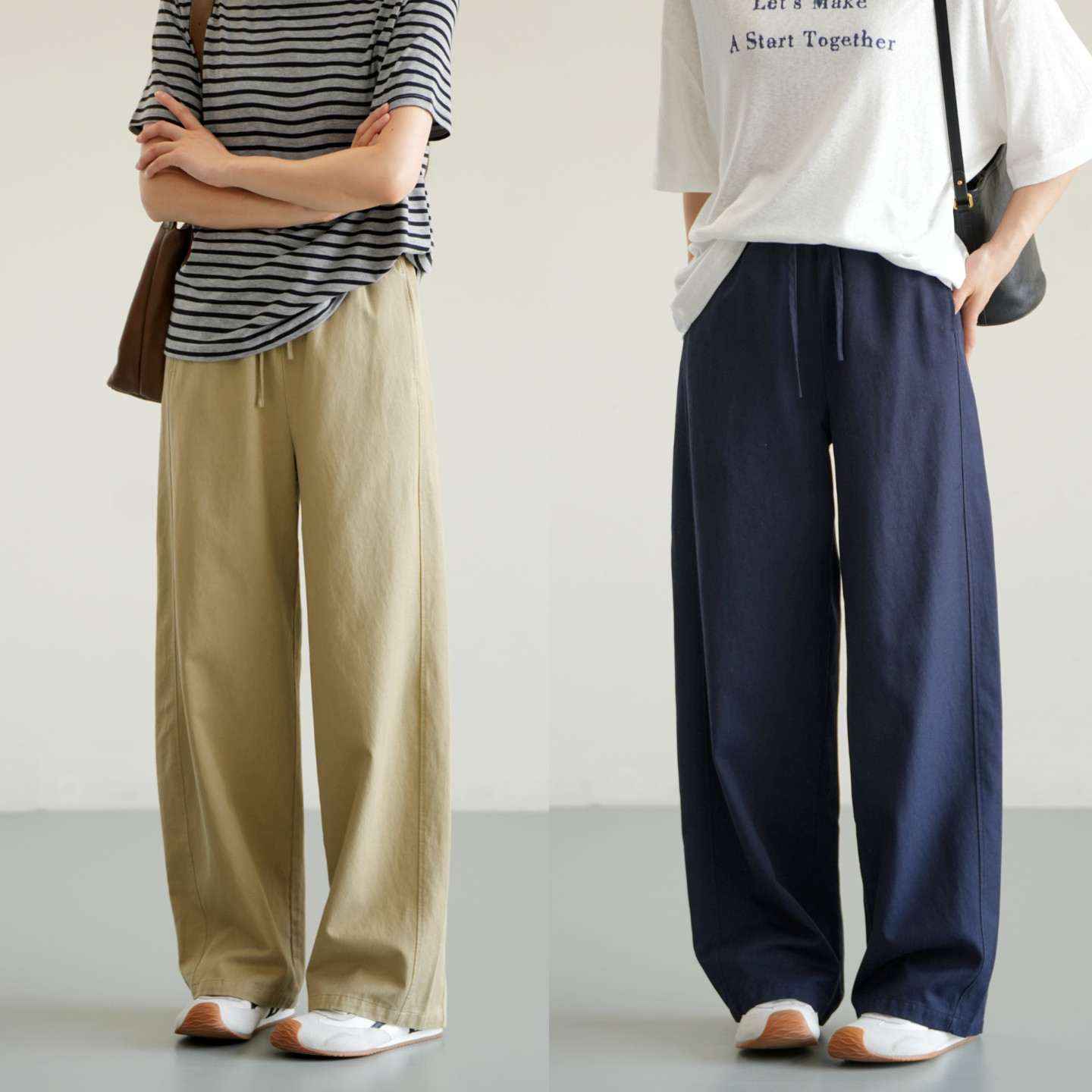 165以上 女士莱赛尔棉直筒长裤 微宽松休闲长裤 薄款 春款 女装