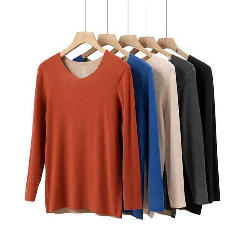 保暖内衣v领男士山东保暖内衣