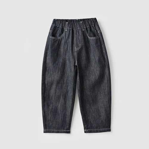 棉莱赛尔180码大童儿童牛仔裤秋