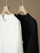 女士纯棉打底衫 女装 基础全棉圆领长袖 春秋款 叠穿T恤 60支匹马棉