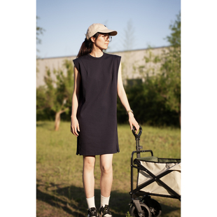 特 女士中长款 H廓形 40支双面精梳棉 连衣裙 360度友好遮肉 反季