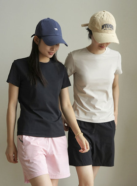 原纱防晒 A类 UPF40+ 女士速干运动短袖基础款圆领T恤衫 夏款女装