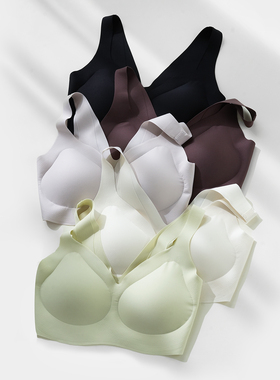 20D纱线 女士抗菌背心式文胸 无钢圈无痕软支撑内衣胸罩 四季款