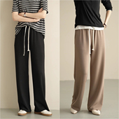 高腰直筒裤 女士垂感阔腿裤 长裤 春秋款 163cm以上 女装 长腿裤