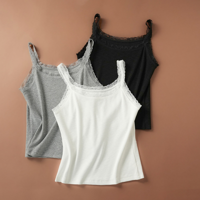 优可丝女士蕾丝吊带弹力打底