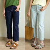 万向弹烟管裤 夏季 柔软牛仔裤 九分裤 女士显瘦法棍裤 小个子好穿
