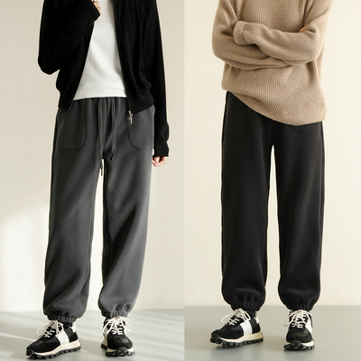 女士奥粒绒卫裤厚款长裤