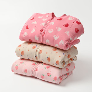 特 儿童丝棉棉袄 女童清新可爱棉外套中大童夹克衫冬季