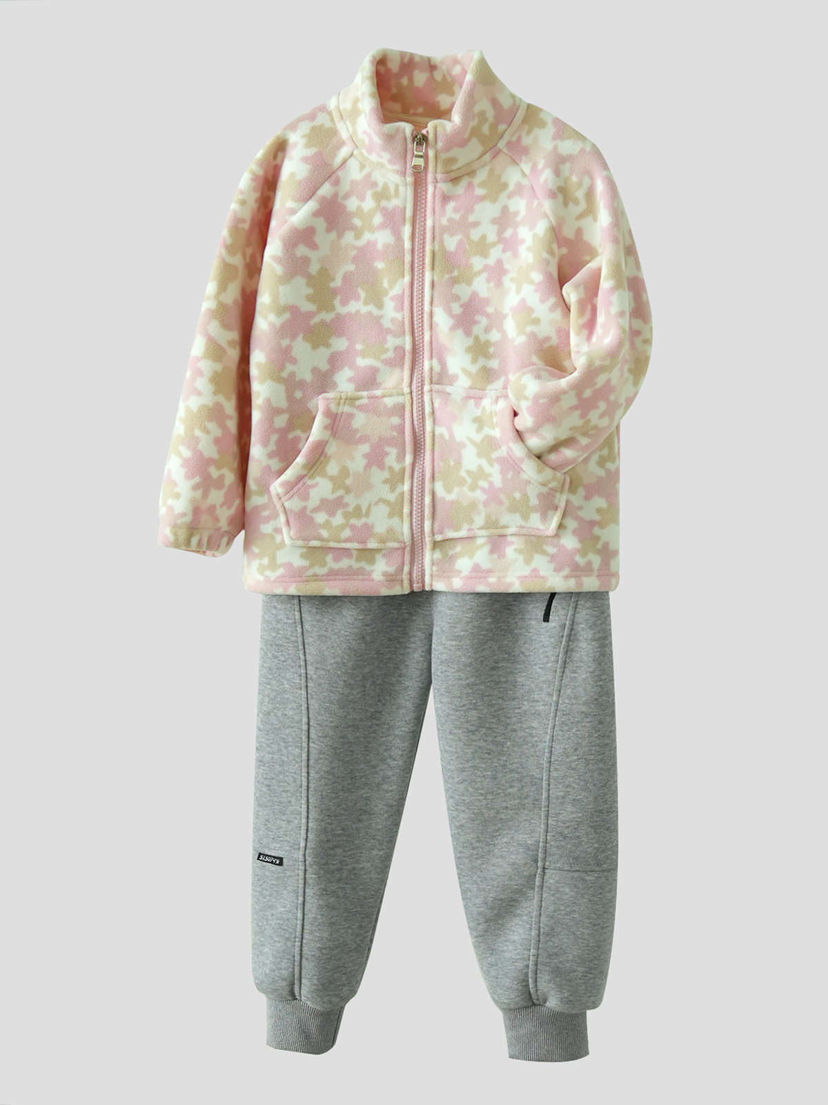 따뜻한 소형 코트 아동용 올리 벨벳 탑 남아 및 여아용 경량 가디건 중대형 아동용 겨울 의류